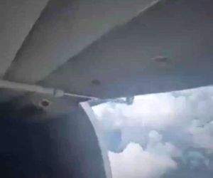 در هواپیمایی که وسط پرواز باز شد