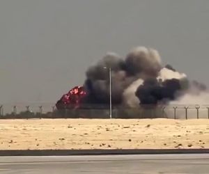 سقوط جنگنده هندی «تِجاس» در جریان نمایشگاه هوایی دبی