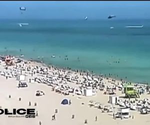 سقوط بالگرد در ساحل میامی ایالات متحده آمریکا