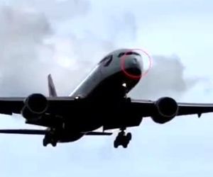 فرود هواپیمای حامل همسر چارلز سوم بریتانیا بر اثر برخورد پرنده با دماغه هواپیما