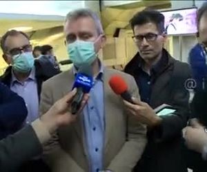 ورود هواپیمای حامل کمک‌های سازمان جهانی بهداشت به ایران 