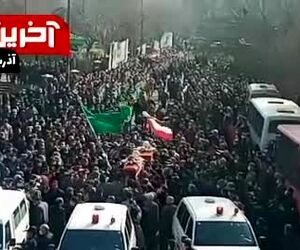 برگزاری مراسم تشییع خلبانان شهید فداکار تبریز 