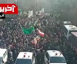 برگزاری مراسم تشییع خلبانان شهید فداکار تبریز 