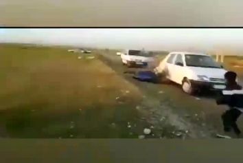 ویدیویی از سقوط پارا موتور در بهبهان 
