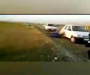 ویدیویی از سقوط پارا موتور در بهبهان 
