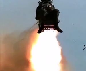 ویدیو اسلوموشن از لحظه اجکت کردن خلبان جنگنده 