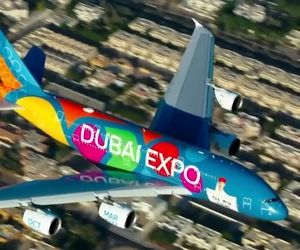 تبلیغ جدید هواپیمایی امارات از بالای بلندترین ساختمان جهان 

‏