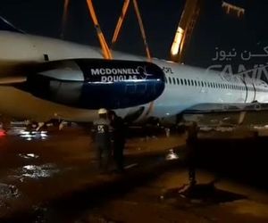 جابجایى هواپیماى سانحه دیده کاسپین در ماهشهر