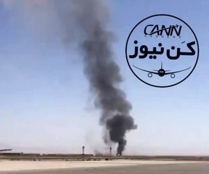 اولین ویدیو از لحظات ابتدایی سقوط F14 ارتش در اصفهان
