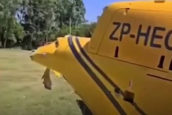 سقوط هلیکوپتر EC120 در باشگاه ساجونیا پاراگوئه