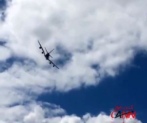 تیک‌آف ایرباس A380 بزرگترین هواپیما تجاری جهان با زاویه دماغه زیاد