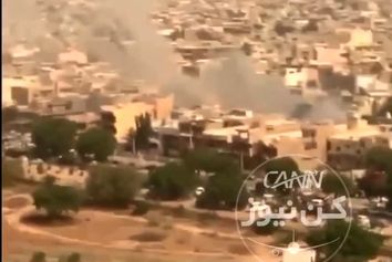 محل سقوط ایرباس٣٢٠ پاکستان از درون هواپیماى دیگرى که در حال فرود در فرودگاه کراچى است. 