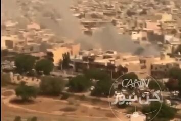 محل سقوط ایرباس٣٢٠ پاکستان از درون هواپیماى دیگرى که در حال فرود در فرودگاه کراچى است. 