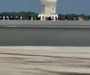 آتش سوزی هواپیما در مسقط