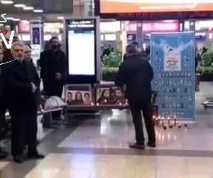 تجمع خانواده های جانباختگان پرواز تهران یاسوج هواپیمایی آسمان