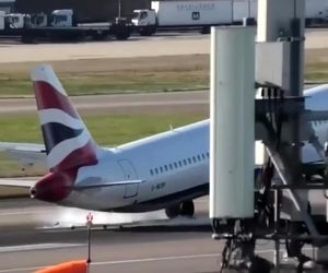 طوفان شدید و ناتوانی هواپیما برای فرود
