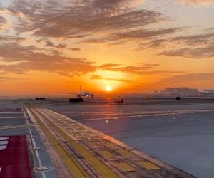 تیک‌آف بویینگ 777 از فرودگاه لس آنجلس 